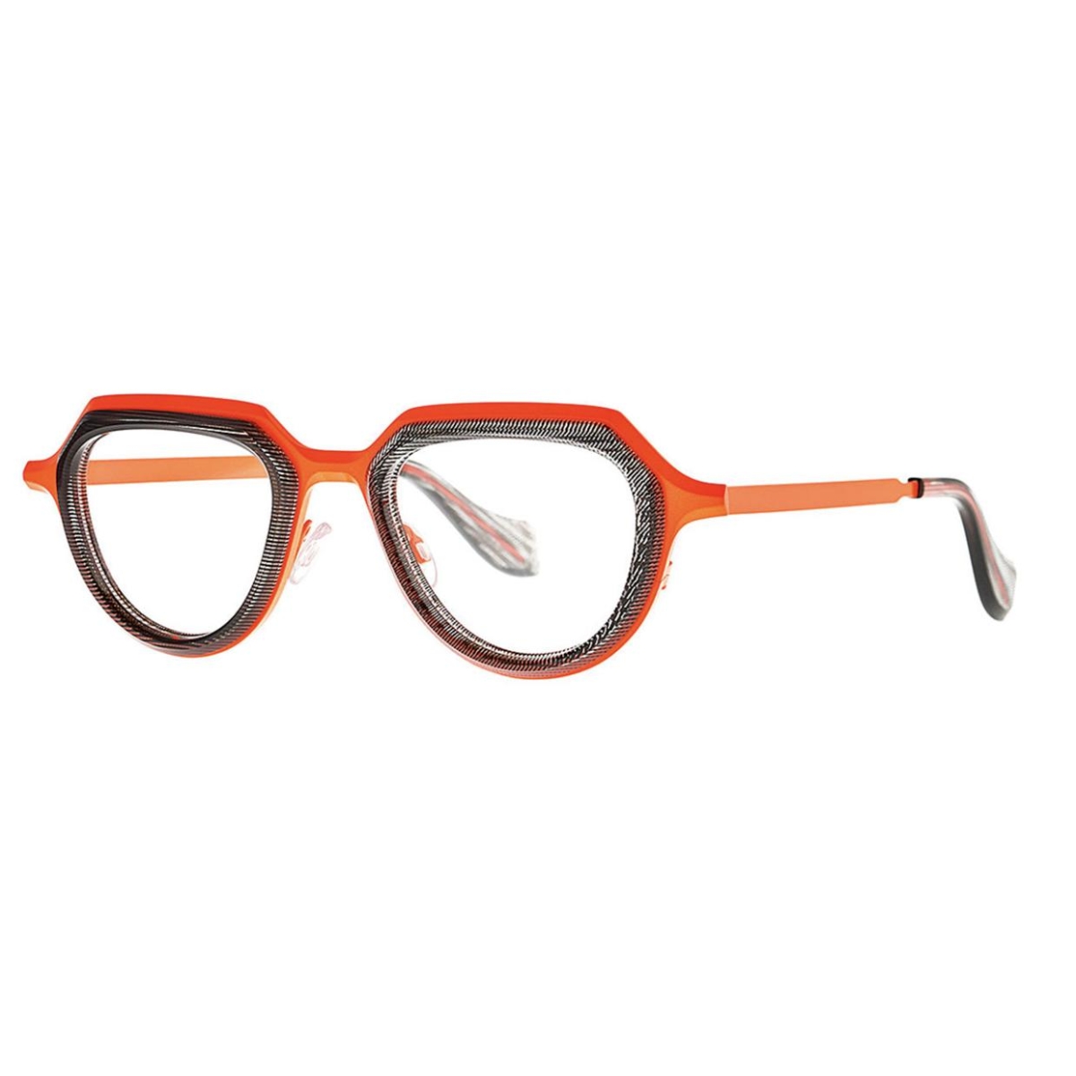 Theo - Prong 14 Black/Clear/Fluorescent Orange