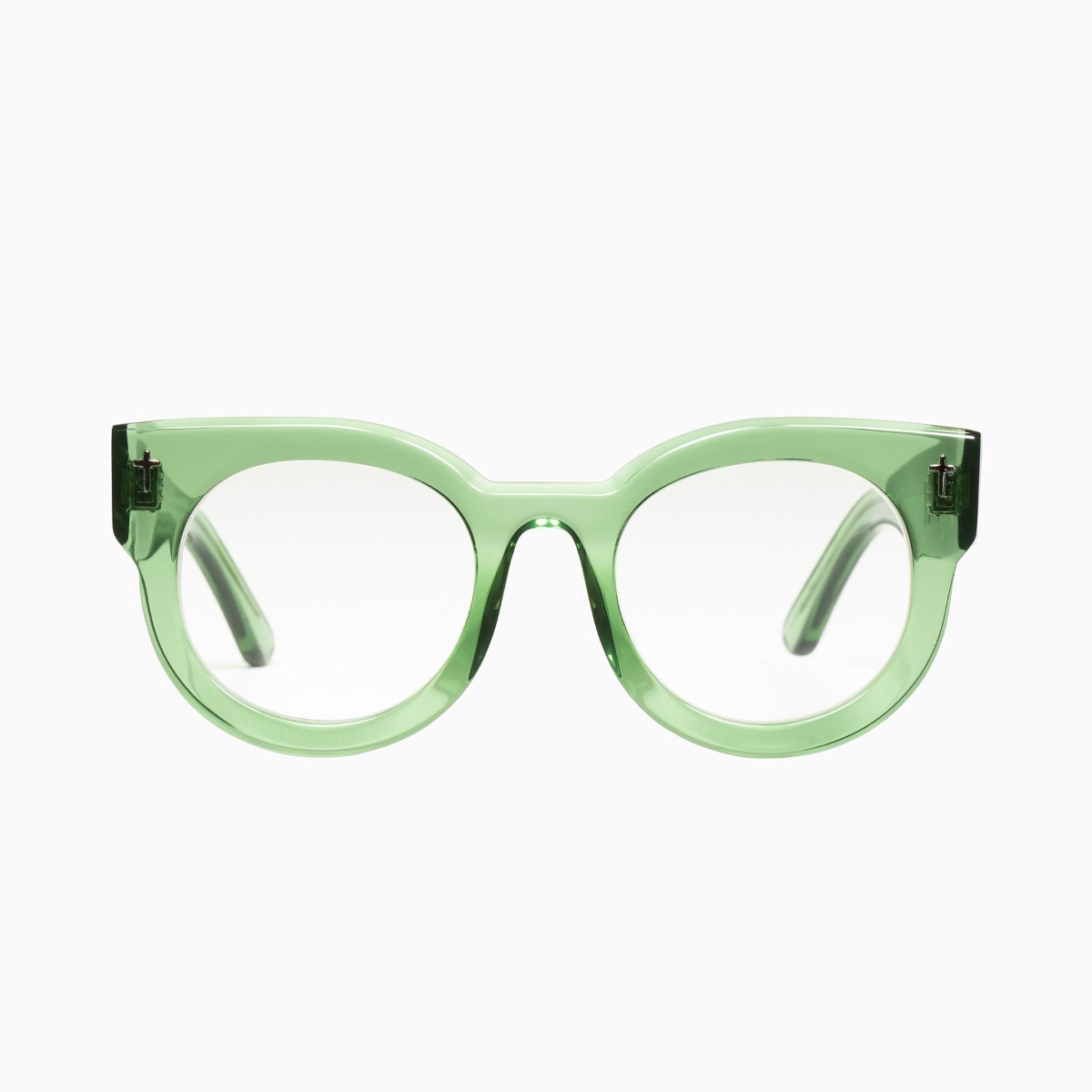 Valley Eyewear - A Dead Coffin Club S0461-CLR Bottle Green/Clear Lens