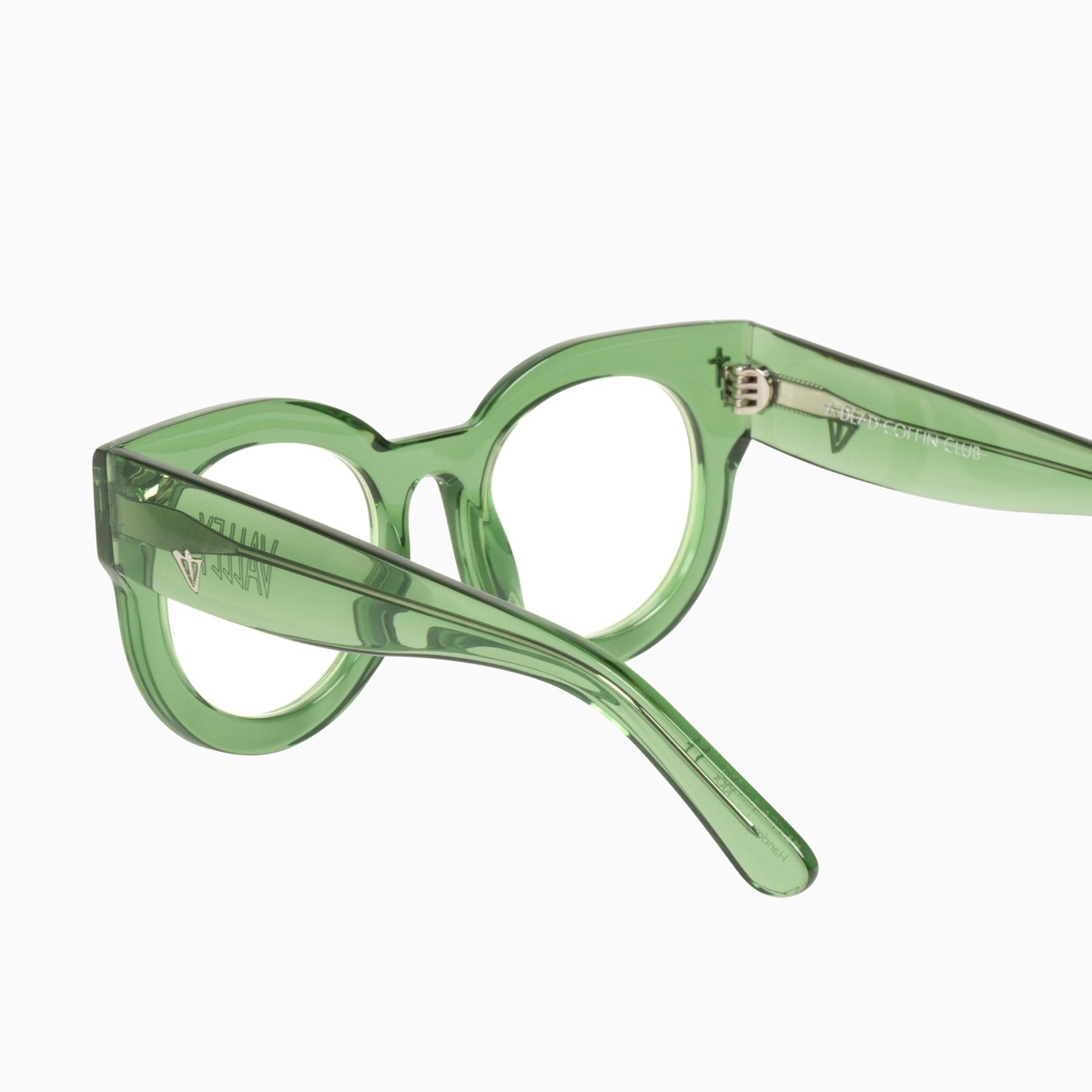 Valley Eyewear - A Dead Coffin Club S0461-CLR Bottle Green/Clear Lens