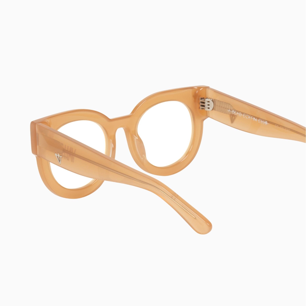 Valley Eyewear - A Dead Coffin Club S0039-CLR Peach/Clear Lens