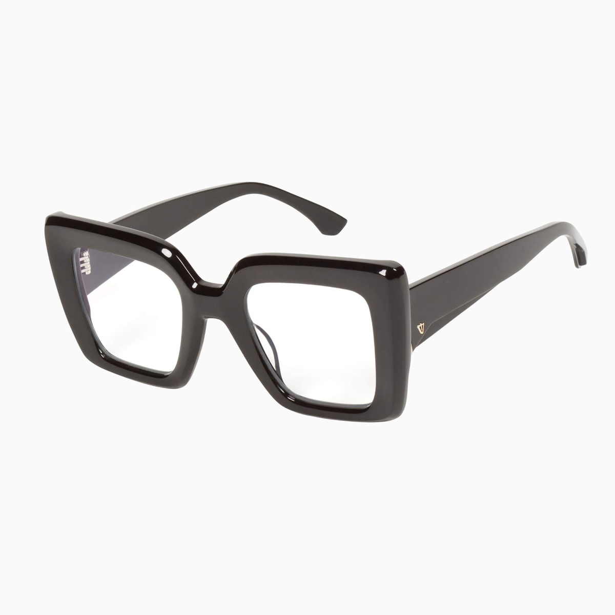 Valley Eyewear - Amour S0564-CLR Gloss Black/Clear Blue Blocker Lens