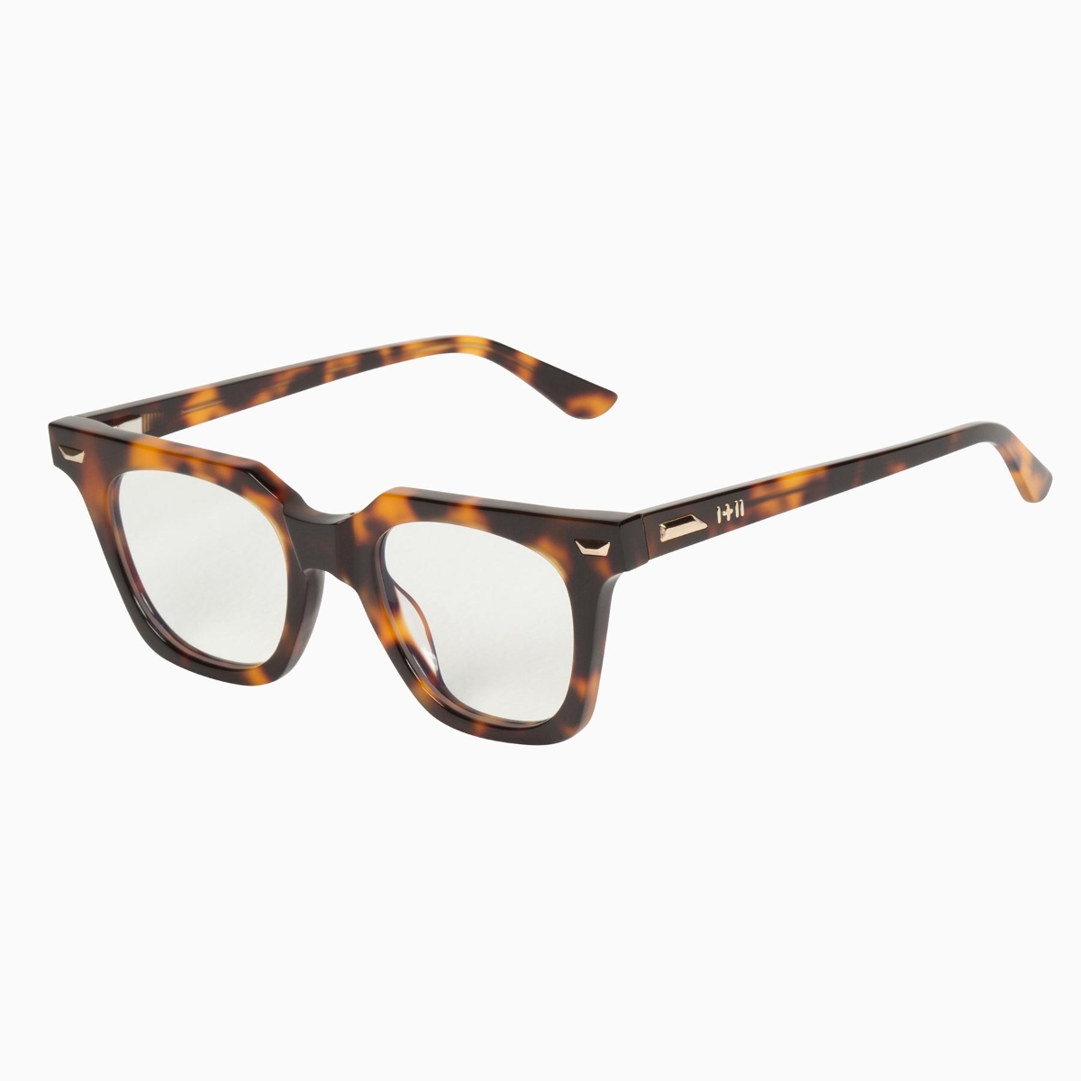 Valley Eyewear - Dylan Kain S0523-CLR Vintage Tort w.24k Gold Metal Trim