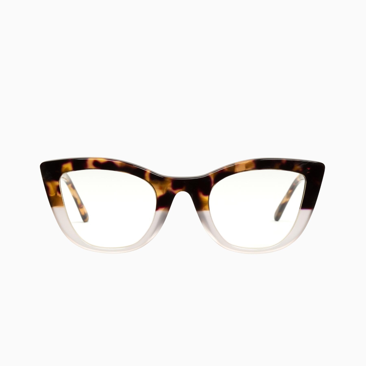 Valley Eyewear - Ludwig S0444-CLR Tort to Smoke/Clear Lens