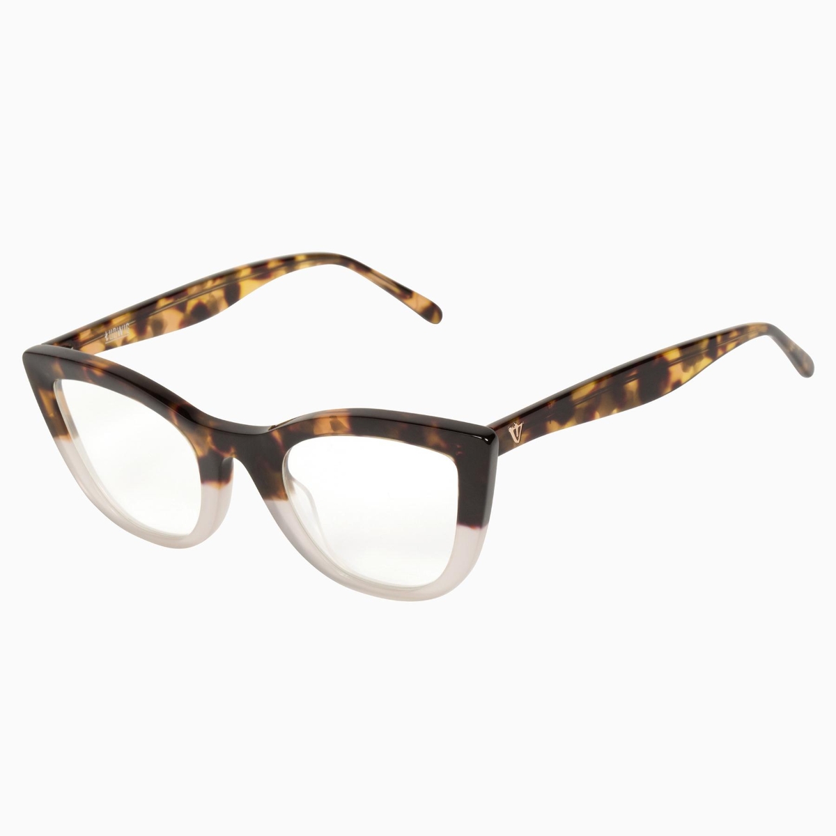 Valley Eyewear - Ludwig S0444-CLR Tort to Smoke/Clear Lens