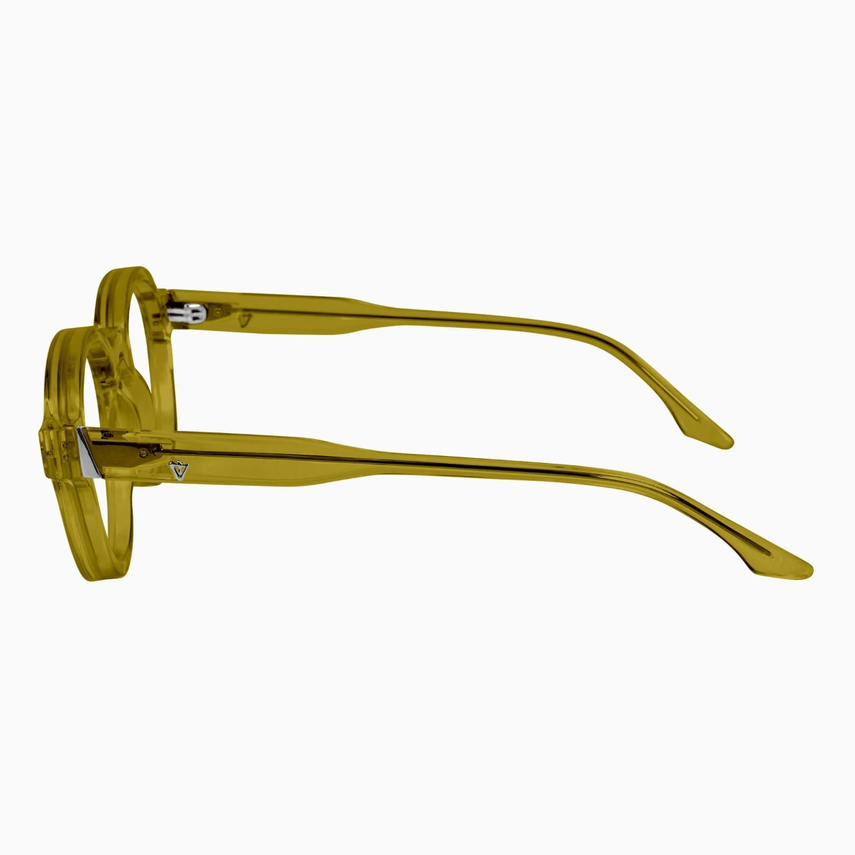 Valley Eyewear - Motel S0789-CLR Olive Green w.Silver Metal/Clear Lens