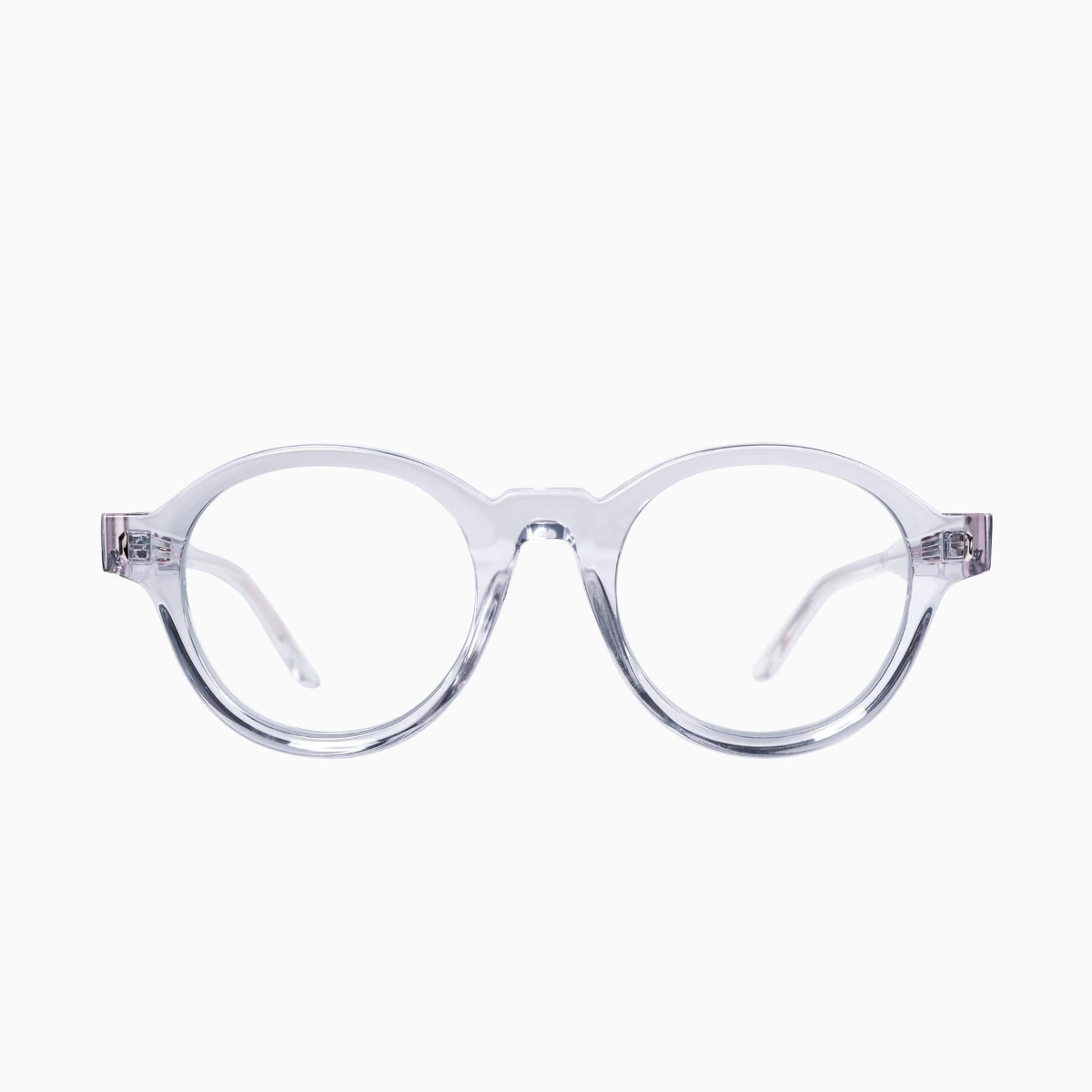 Valley Eyewear - Motel S0743-CLR Crystal w.Rose Gold Metal/Clear Lenses