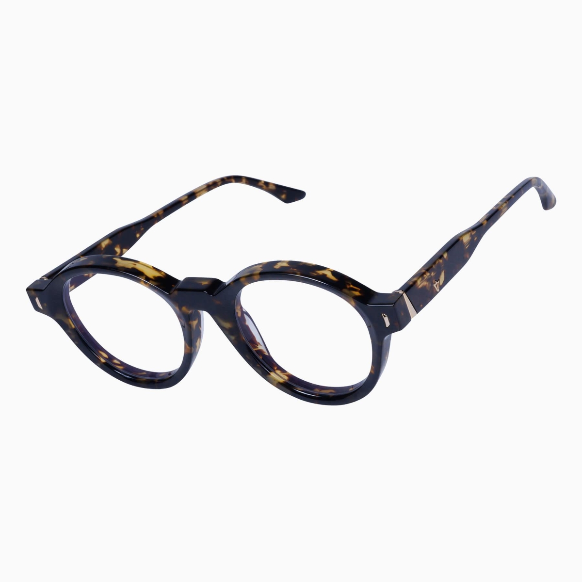 Valley Eyewear - Motel S0744-CLR Clear Tortoise w.24K Gold/Clear Lens