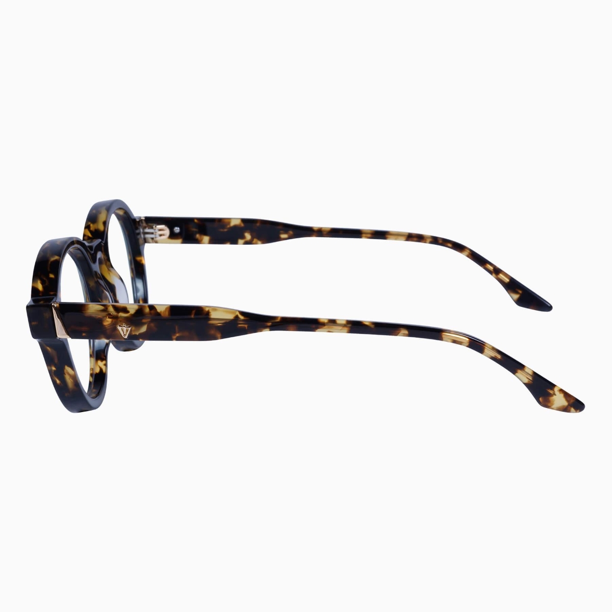 Valley Eyewear - Motel S0744-CLR Clear Tortoise w.24K Gold/Clear Lens