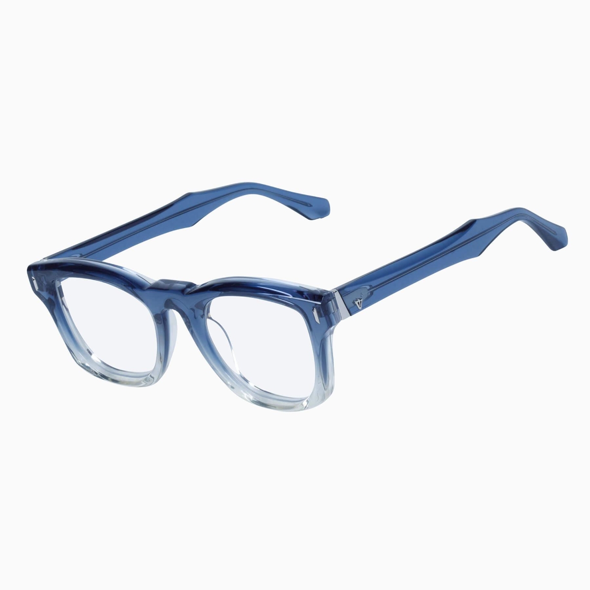 Valley Eyewear - Solomon S0687-CLR Transparent Blue Fade to Crystal w. Silver Metal Trim