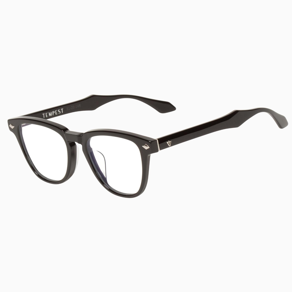 Valley Eyewear - Tempest S0532 Gloss Black w.Silver Metal Trim