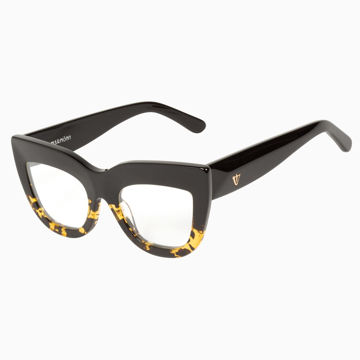 Valley Eyewear - Marmont S0462-clr Black to Tortoise/Clear Lens