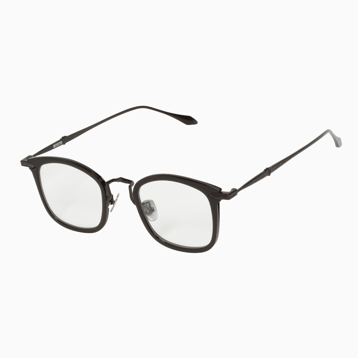 Valley Eyewear - Alchemy S0440-CLR Gloss Black w.Gloss Black Metal Trim/Clear Blue Blocker