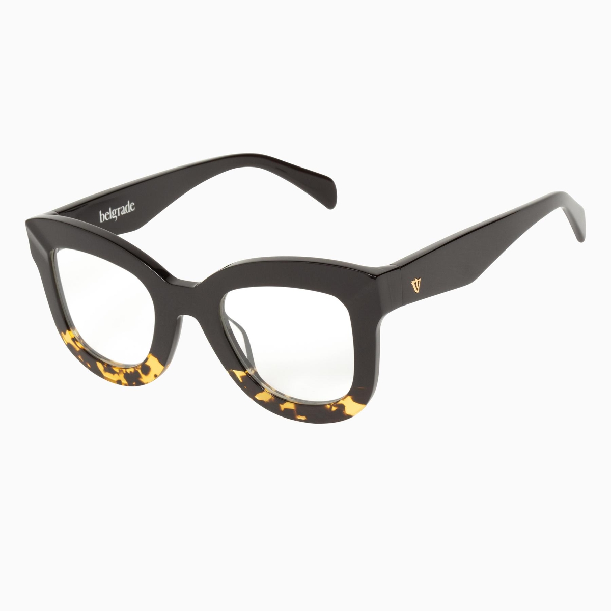 Valley Eyewear - Belgrade S0294-CLR Black to Tortoise/Clear Lens