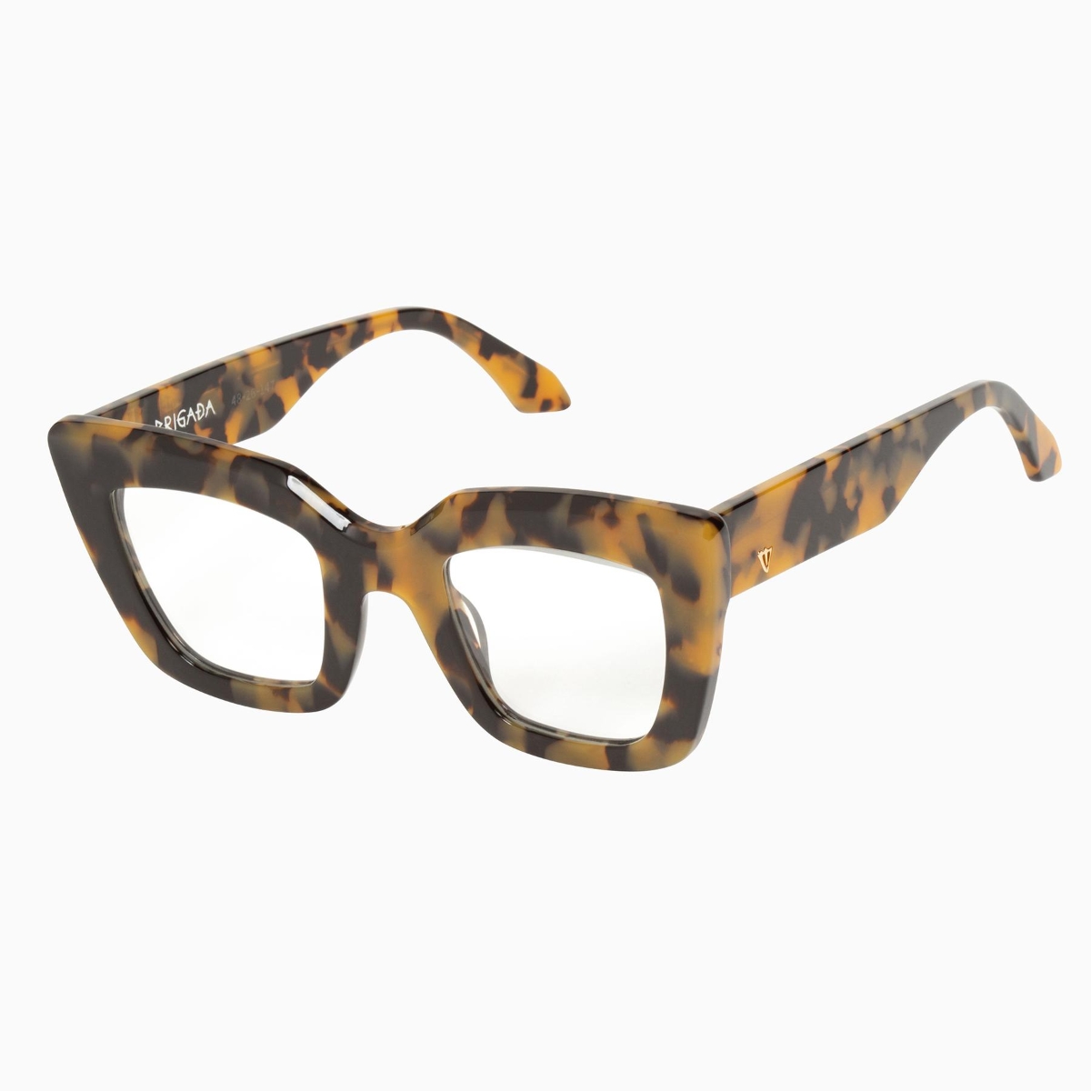 Valley Eyewear - Brigada S0472-CLR Yellow Tort/Clear Blue Blocker Lens