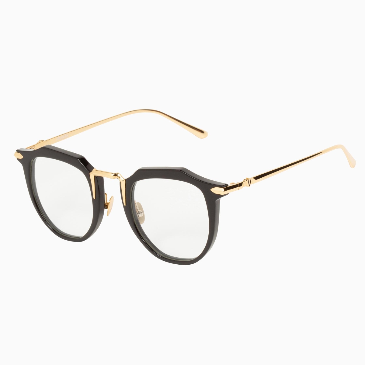 Valley Eyewear - Chateau S0356 Gloss Black w.Gold Titanium Trim