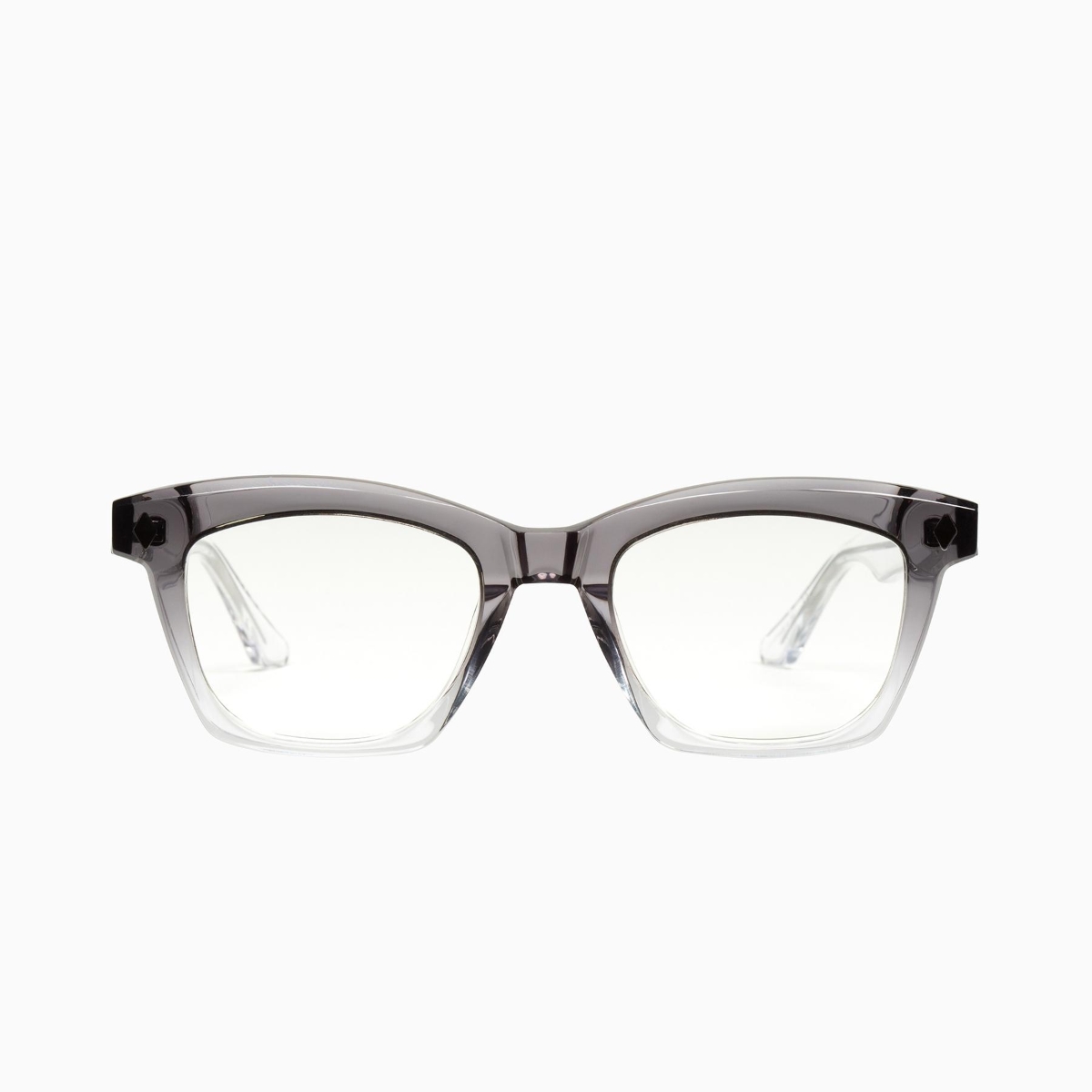 Valley Eyewear - Hutch S0483 Transparent Grey Fade to Clear w/ Clear Black Metal Trim