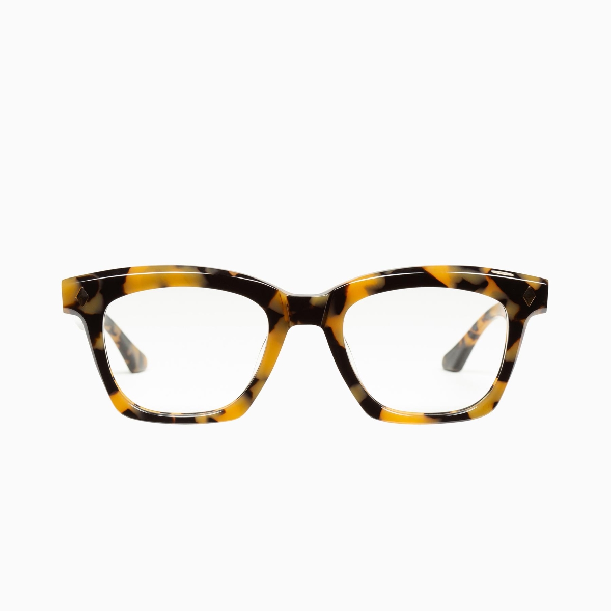 Valley Eyewear - Hutch S0496 Yellow Tort w.Gold Metal Trim/Brown Lens