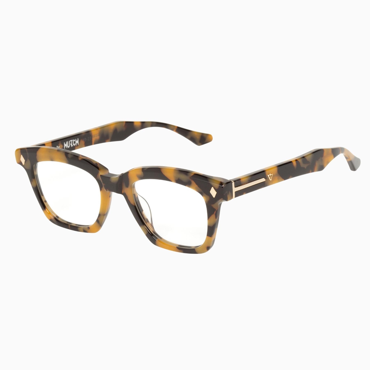 Valley Eyewear - Hutch S0496 Yellow Tort w.Gold Metal Trim/Brown Lens