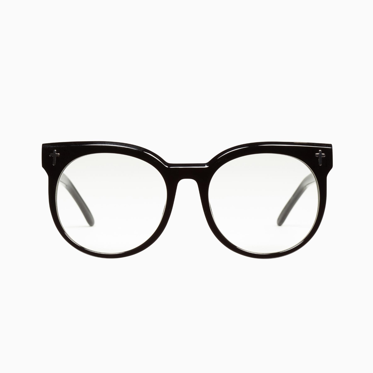 Valley Eyewear - Leeches S0208-CLR Gloss Black/Clear Lens