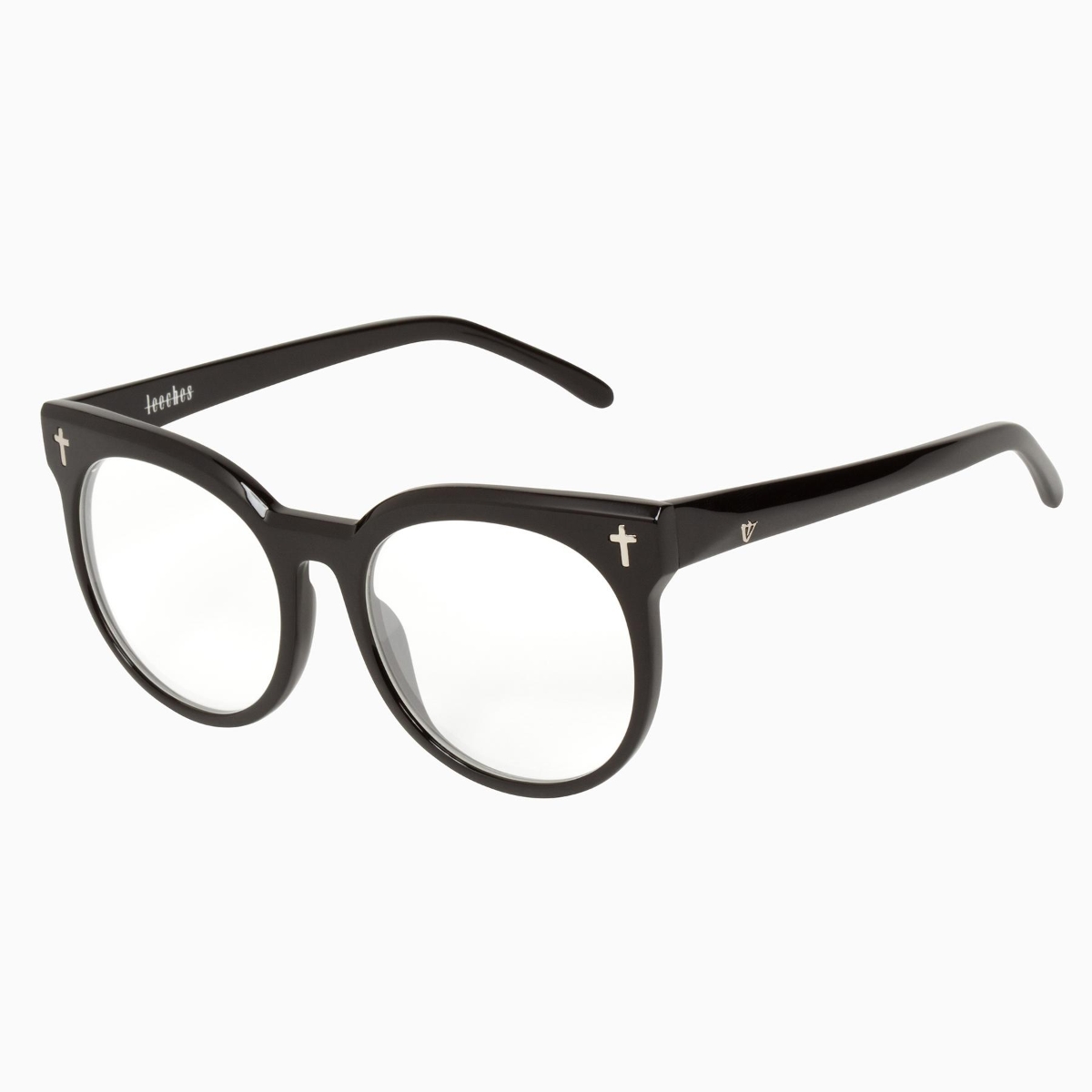 Valley Eyewear - Leeches S0208-CLR Gloss Black/Clear Lens