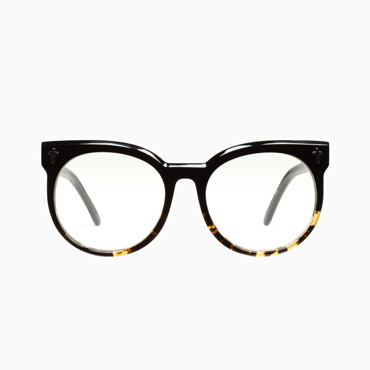 Valley Eyewear - Leeches S0325-CLR Black to Tortoise/Clear Lens