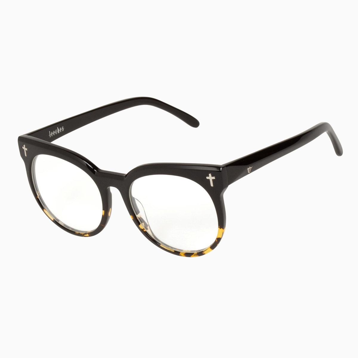 Valley Eyewear - Leeches S0325-CLR Black to Tortoise/Clear Lens