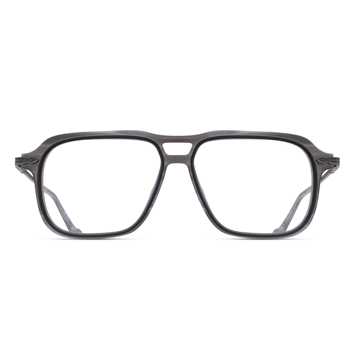 Matsuda - M2062 MSG-MBK Matte Grey Stone-Matte Black Clear