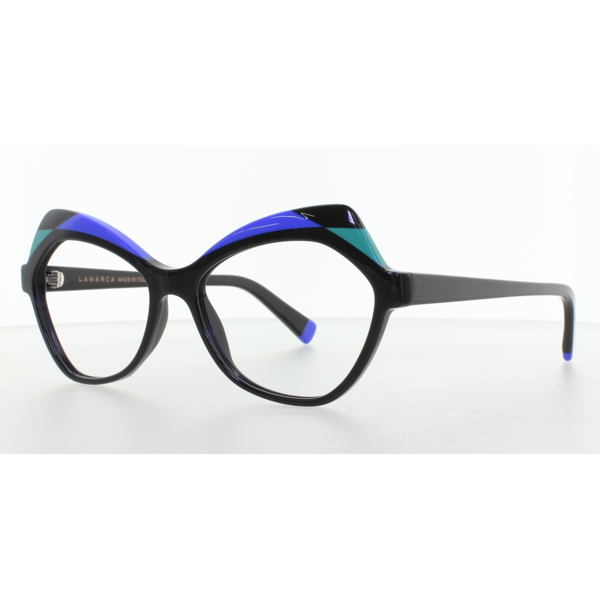 Ottica Veneta | LaMarca - Fusioni 118 02 Black w/Blue and Aqua