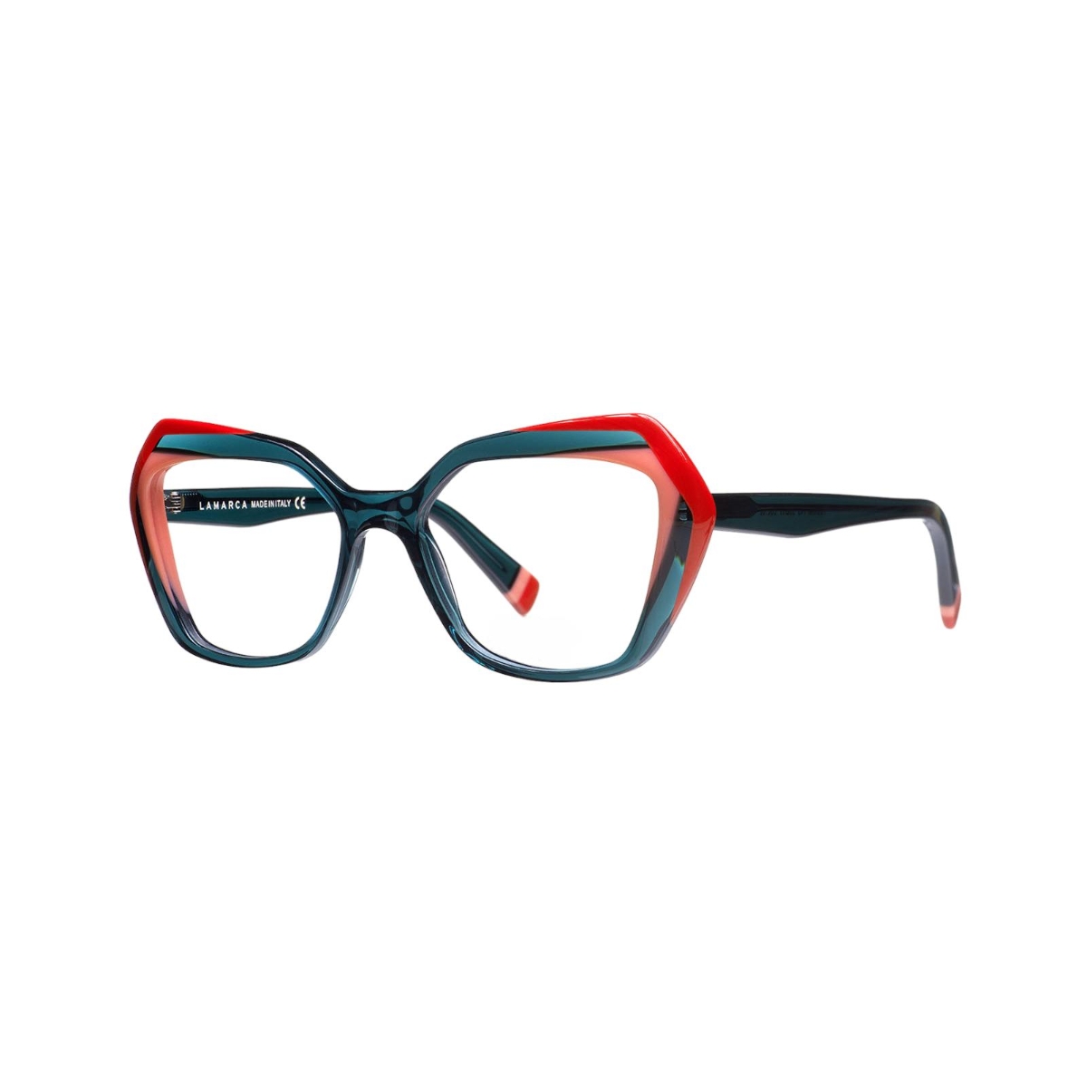 Ottica Veneta | LaMarca - Fusioni 143 02 Translucent Teal & Red