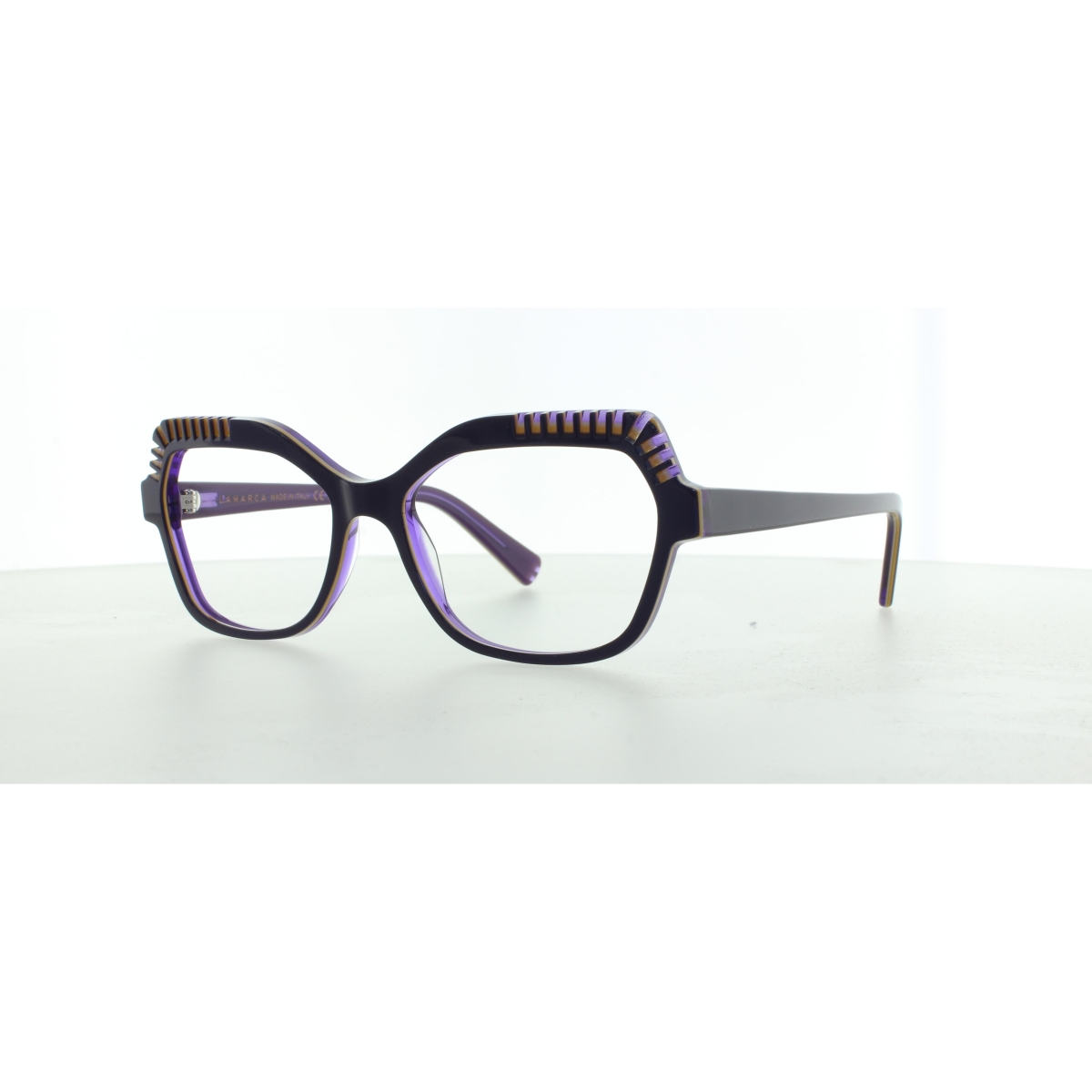 Ottica Veneta | LaMarca - Intagli 127 04 Deep Purple & Yellow