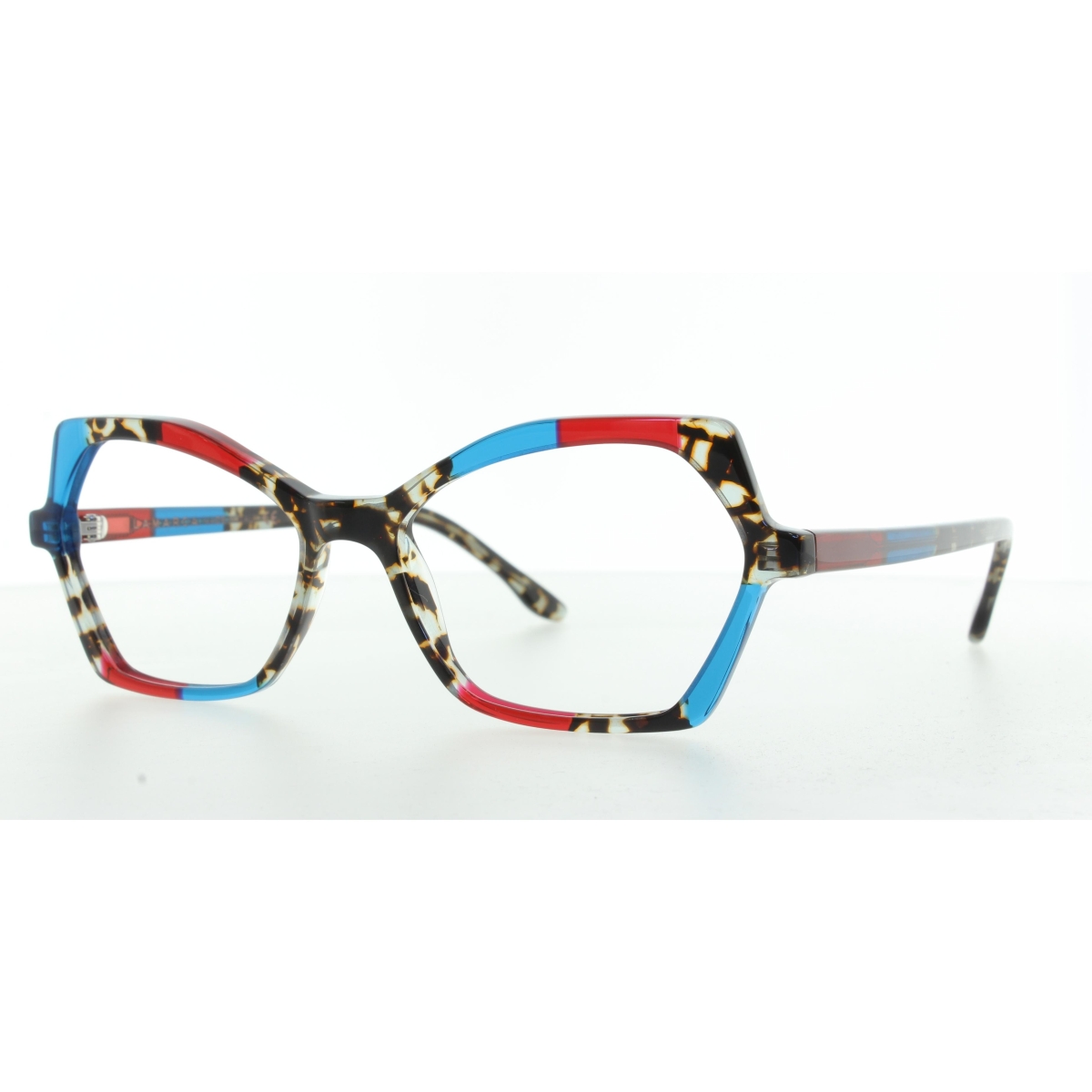 Ottica Veneta | LaMarca - Mosaico 124 03 Red, Teal, & Tortoise