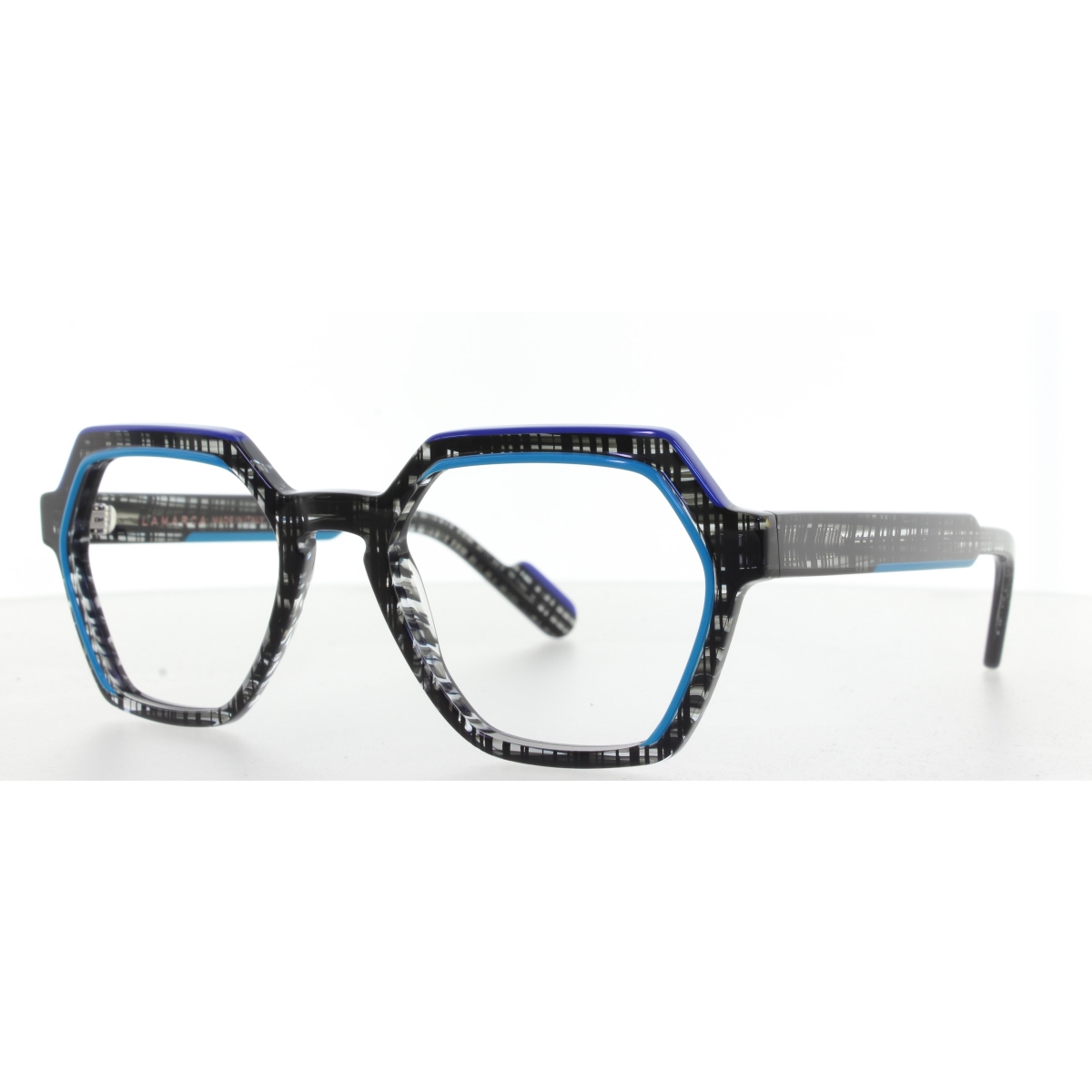 Ottica Veneta | LaMarca - Policromie 126 01 Black & Grey w/Blue Edging