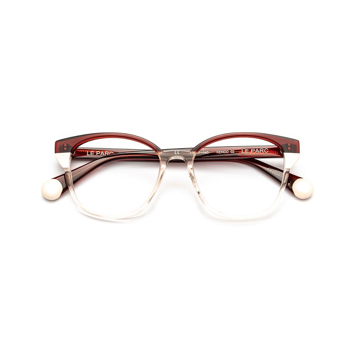 LE PARC - Kengo 02 Burgundy/Transparent Brown