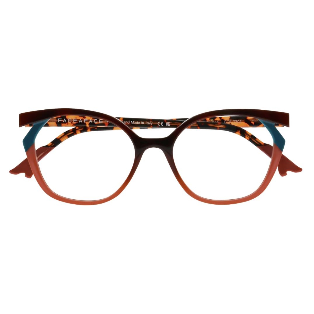 Face a Face - Bocca Kuma 2 7302 Brown/Teal/Orange/Tortoise