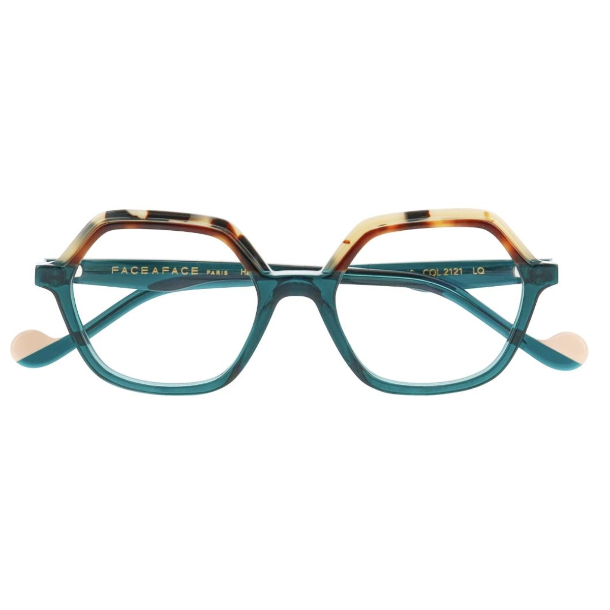 Face a Face - Nijji 1 2121 Beige Tortoise/Teal