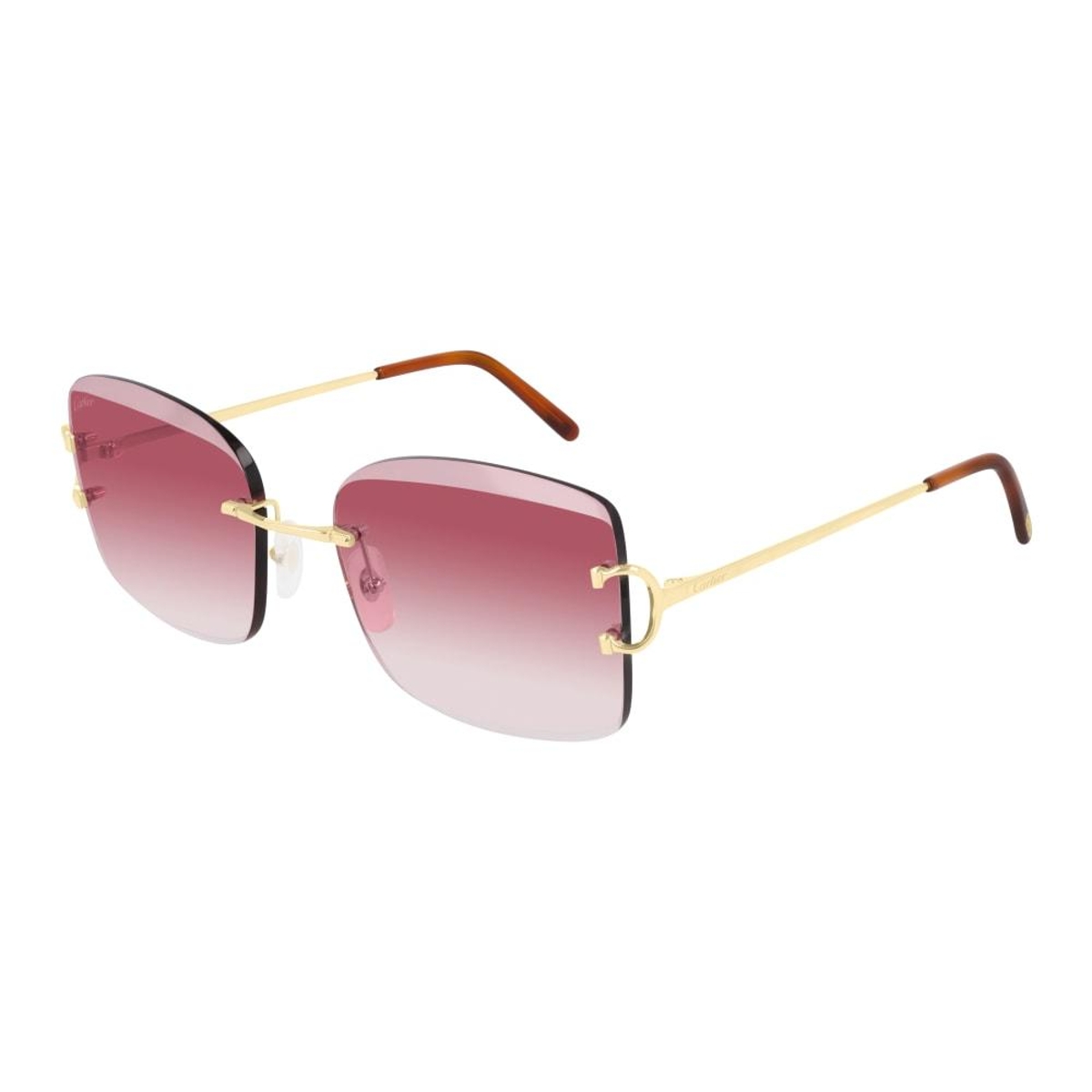 Cartier - CT0007RS 001 Gold-Gold-Red