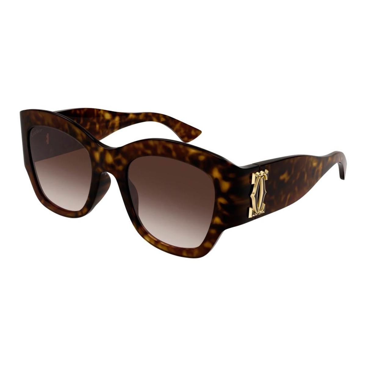 Cartier - CT0304S 002 Havana-Havana-Brown