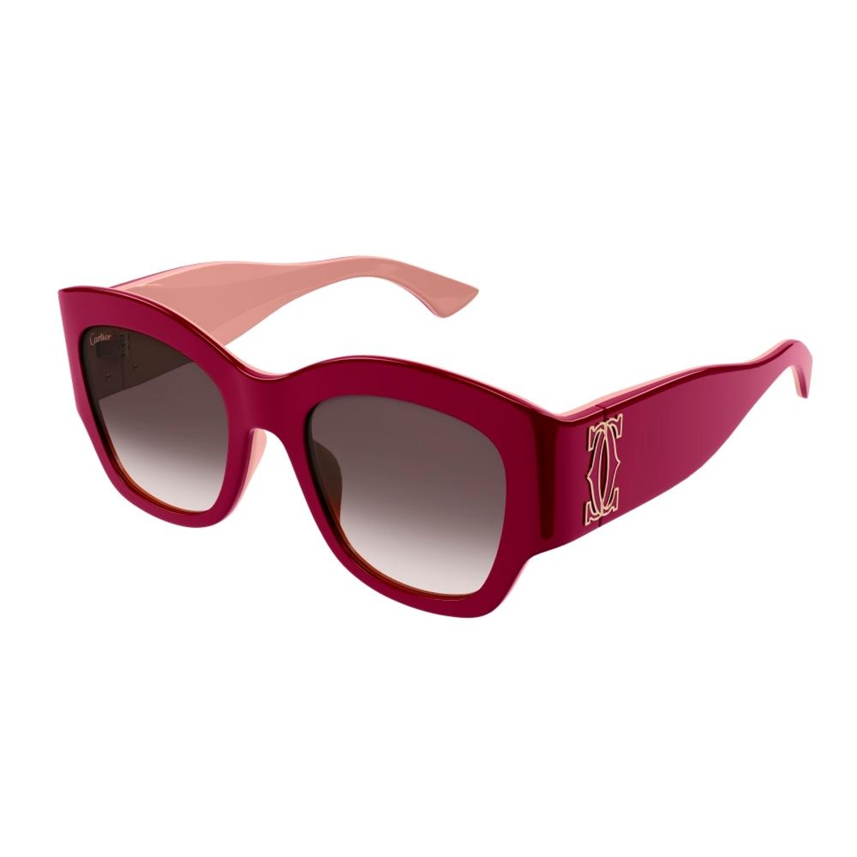 Cartier - CT0304S 006 Burgundy-Burgundy-Red