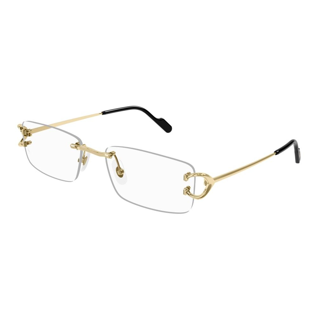 Cartier - CT0344O 001 Gold-Gold-Transparent