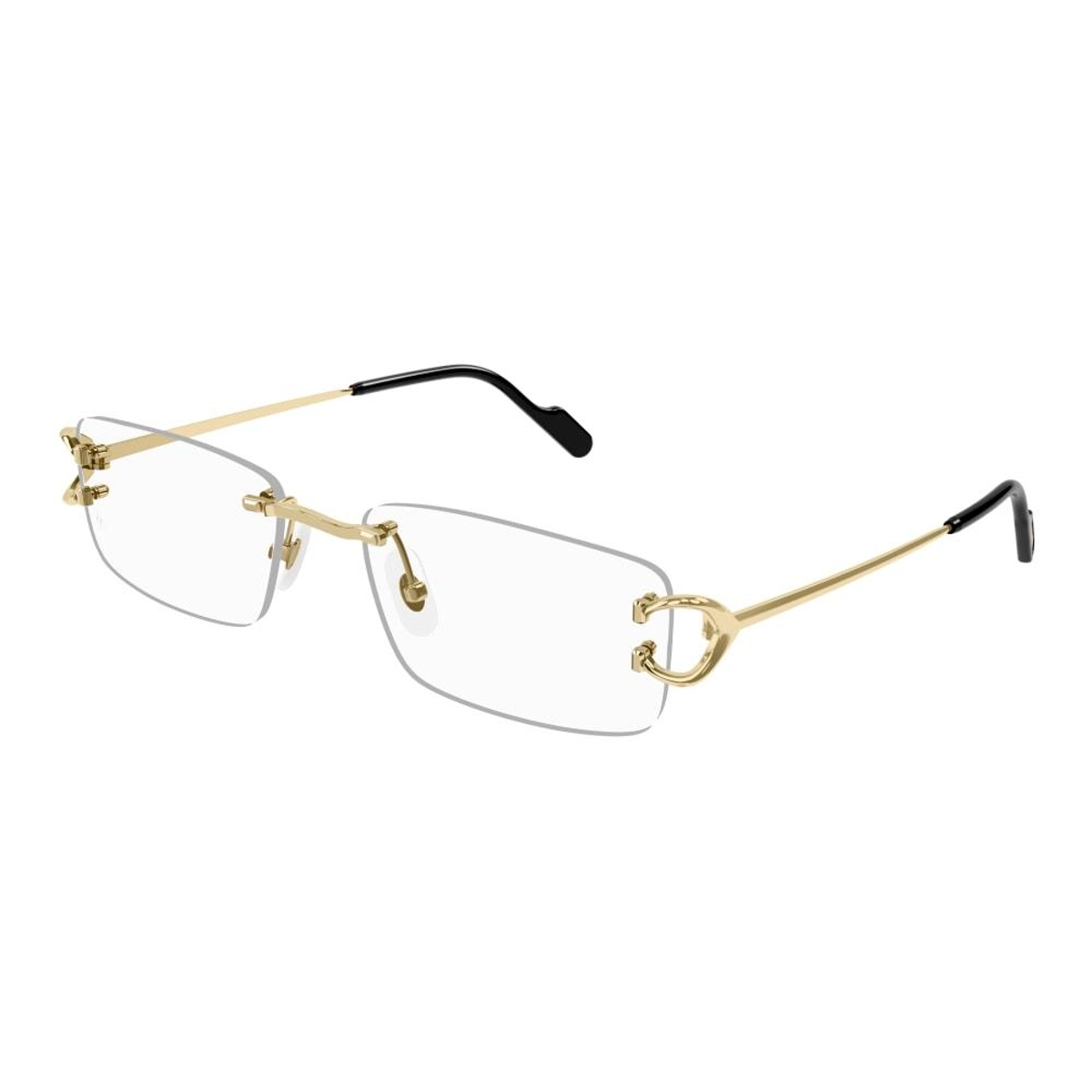 Cartier - CT0344O 003 Gold-Gold-Transparent