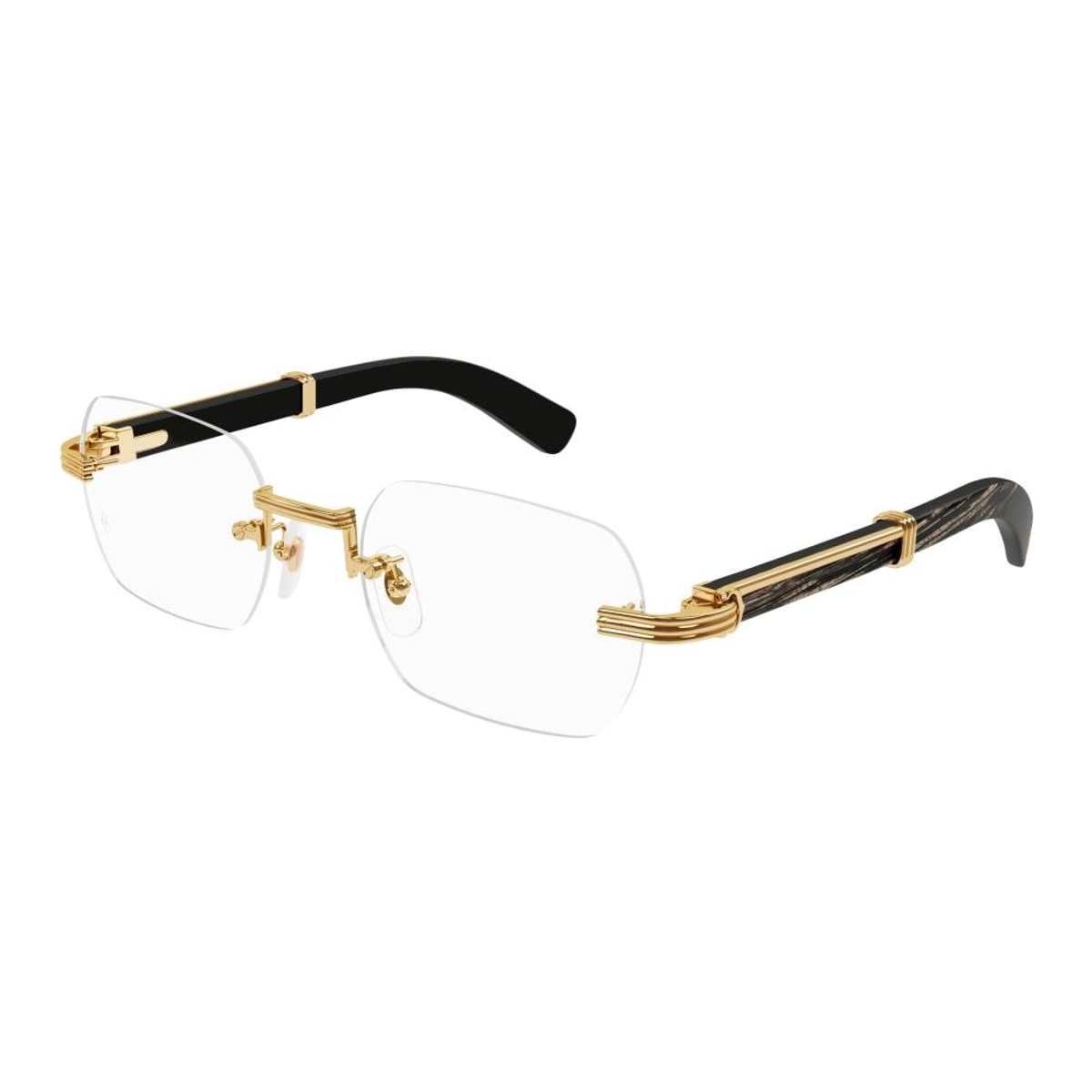 Cartier - CT0377O 001 Gold-Black-Transparent