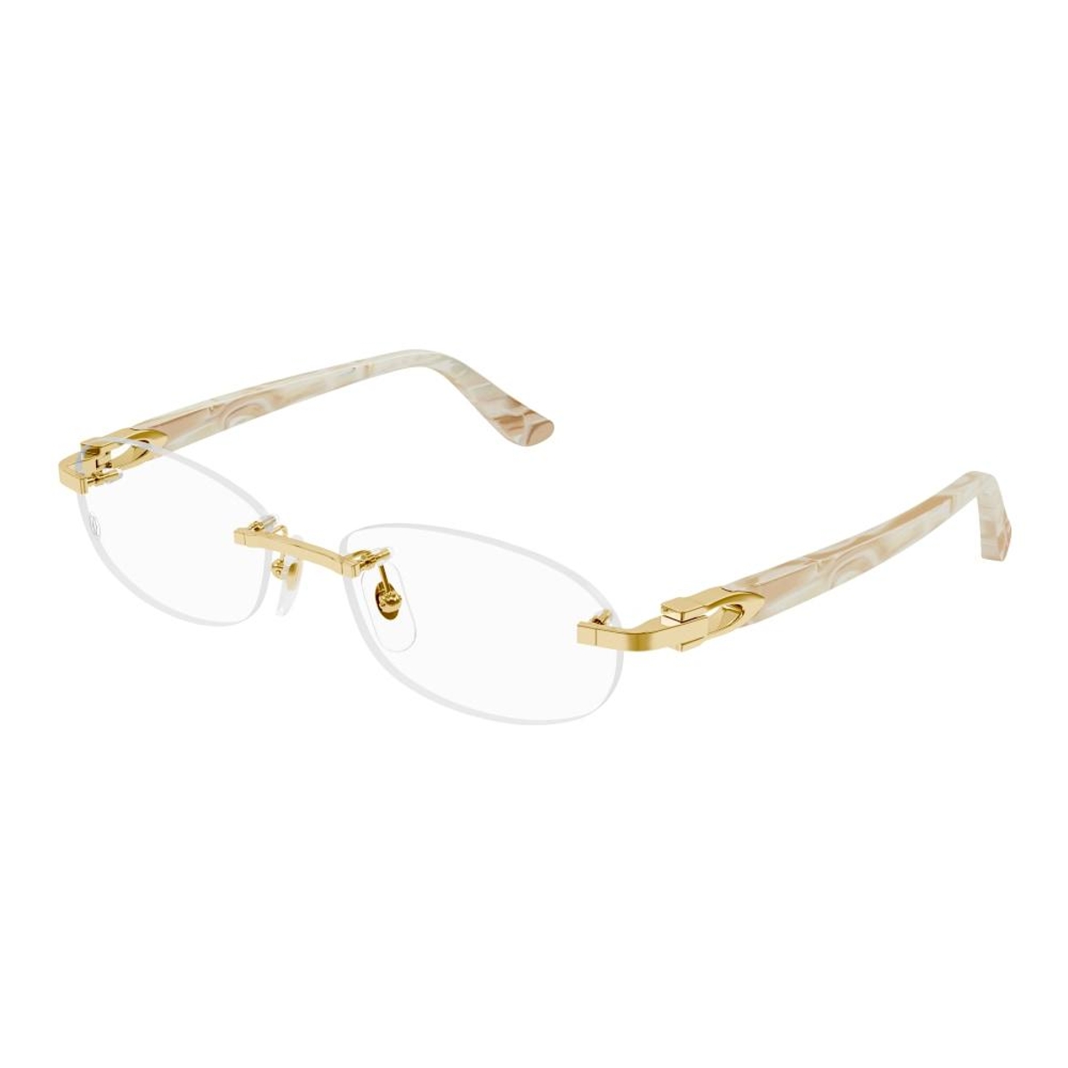 Cartier - CT0455OJ 003 Gold-Ivory-Transparent