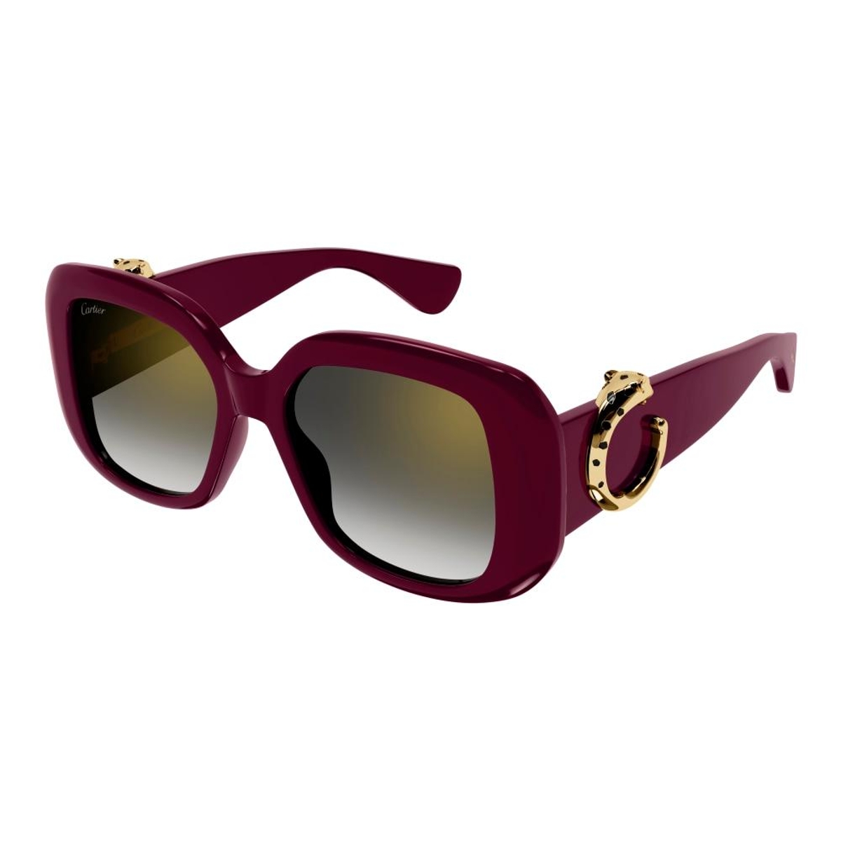 Cartier - CT0471S 004 Burgundy-Burgundy-Grey