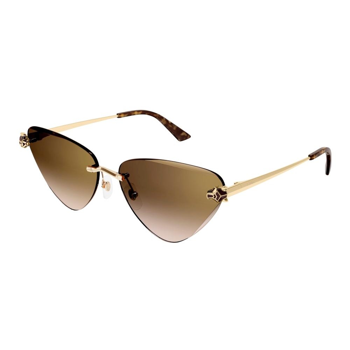 Cartier - CT0399S 002 Gold-Gold-Brown