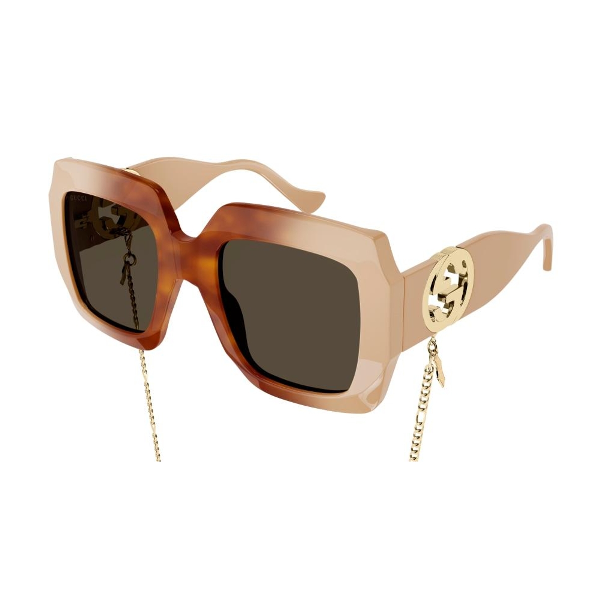 Gucci - GG1022S 003 Havana-Ivory-Brown