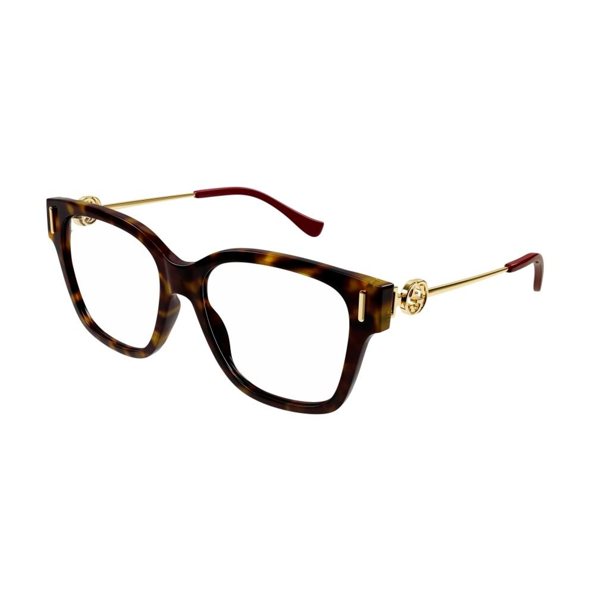 Gucci - GG1204O 002 Havana-Gold-Transparent