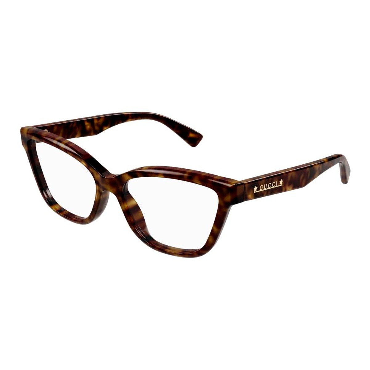 Gucci - GG1589O 002 Havana-Havana-Transparent